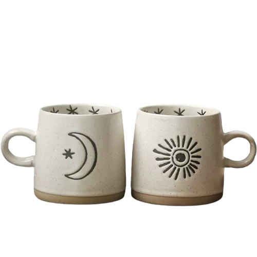 Sun and Moon Mug Set